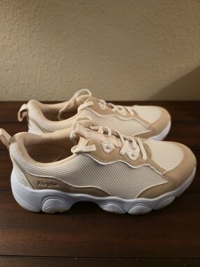 Alegria Women's Ecru Mesh Sneaker